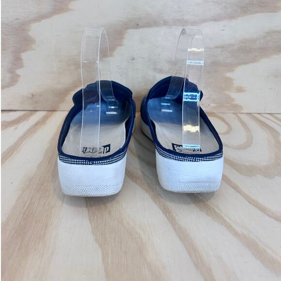 FitFlop - Super Houndstooth Tassel - Mule Shoes - Blue - Women's - 8.5 - 17STV02 - Picture 6 of 8